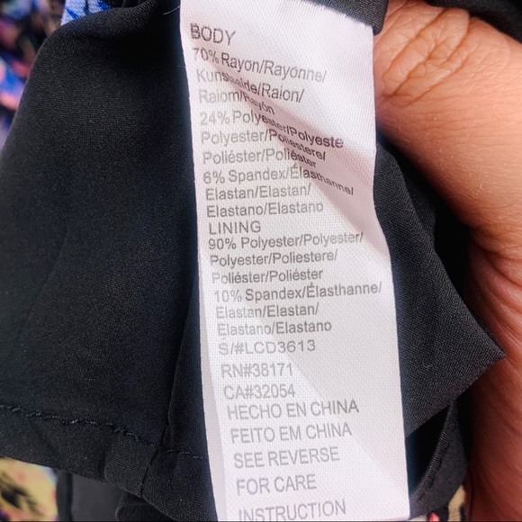 LUCCA COUTURE Criss Cross Bed of Roses Hi Lo Dress - Picture 7 of 8